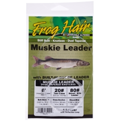 Frog Hair Muskie Vorfach 6 ft (1.8 M) - 20# x 80# Bite 