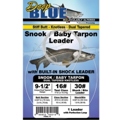 Deep Blue  Tarpon Leader Dual Tapered Knotless Vorfach 20lbs 20lbs