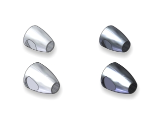 Stonfo Conehead mit Augenmulde 7mm Schwarz Stonfo Conehead mit Augenmulde 7mm Schwarz