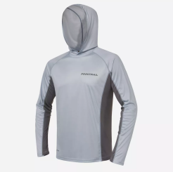 Finntrail WAVE BIG LOGO Langarmshirt Grau Sonnenschutz UPF 50+ 
