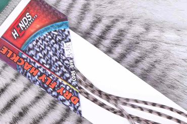 Hends Dry Fly Hackle - Grizzly Grau DFH315 