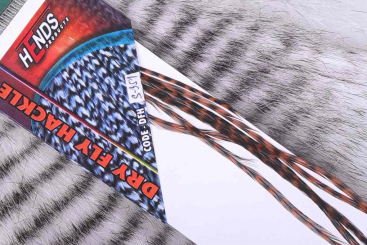 Hends Dry Fly Hackle - Grizzly Braun DFH351 