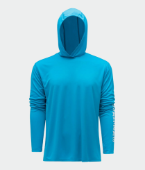 Grundéns Tough Sun Hoodie UPF 50+ Sonnenschutz azure 