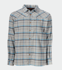Grundéns Steelhead Flannel Langarmhemd, Metal Plaid 