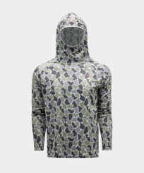 Grundéns Solstrale Hoody, UPF 50+ Sonnenschutz Tea Duck Camo 