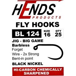 Hends Haken - Jig Big Game Barbless 2x Strong BL124 
