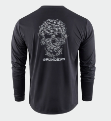 Grundéns Bait Ball LS Tech Tee UPF 50+ Sonnenschutz Shirt black 