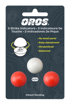 Oros Strike Indicator Bissanzeiger 3er Set chartreuse, orange, white XS