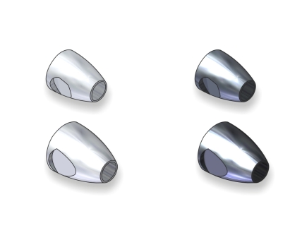 Stonfo Conehead mit Augenmulde 6mm Schwarz Stonfo Conehead mit Augenmulde 6mm Schwarz