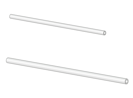 Stonfo Plastic Tuben in Transparent in 2.6mm x 100mm Stonfo Plastic Tuben in Transparent in 2.6mm x 100mm