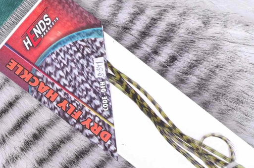 Hends Dry Fly Hackle - Grizzly Olive DFH341 