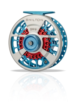 Shilton SR Series Fliegenrolle Titanium/Turquoise/Red 