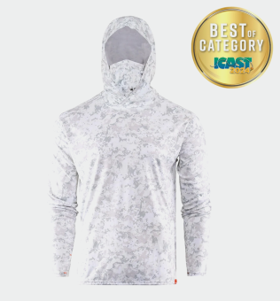 Grundéns Tough Sun Masked Hoodie UPF 50+ Sonnenschutz Squall Camo 