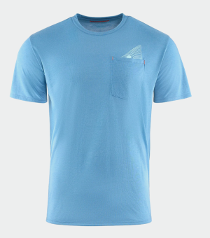 Grundéns Species Pocket T-shirt, Captains Blue Heather 