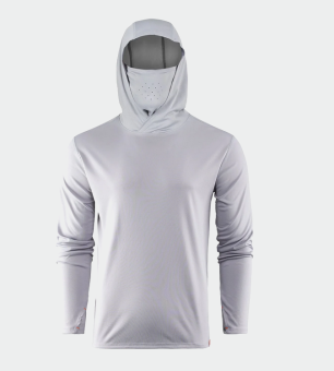 Grundéns Tough Sun Masked Hoodie UPF 50+ Sonnenschutz mist 