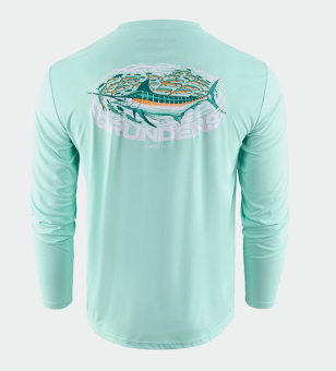 Grundéns Marlin Magic LS Tech Tee UPF 50+ Sonnenschutz Shirt yucca 