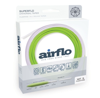 Airflo Superflo Ridge 2.0 Universal Fliegenschnur Hellgrün/Weiß 