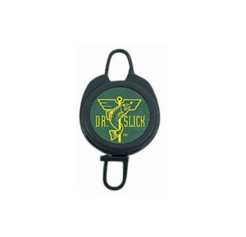 Dr. Slick Clip-On-Reel, grün, Nylonschnur, „D“-Ring - RPD 