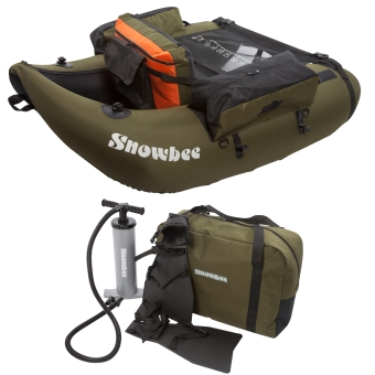 SNOWBEE FLOAT TUBE KIT INC. FLIPPERS, PUMP & CARRY BAG 